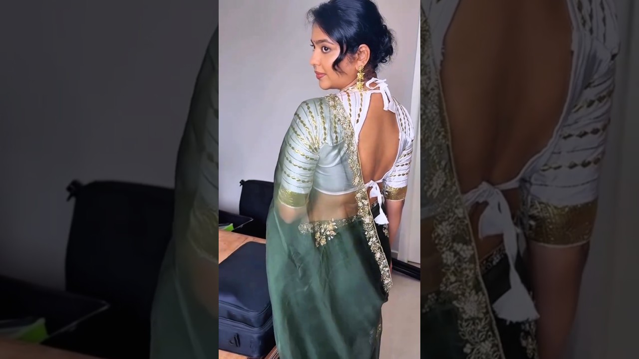 Actress / Srinda / Hot Trending Viral Saree Clips 💚🤍👀