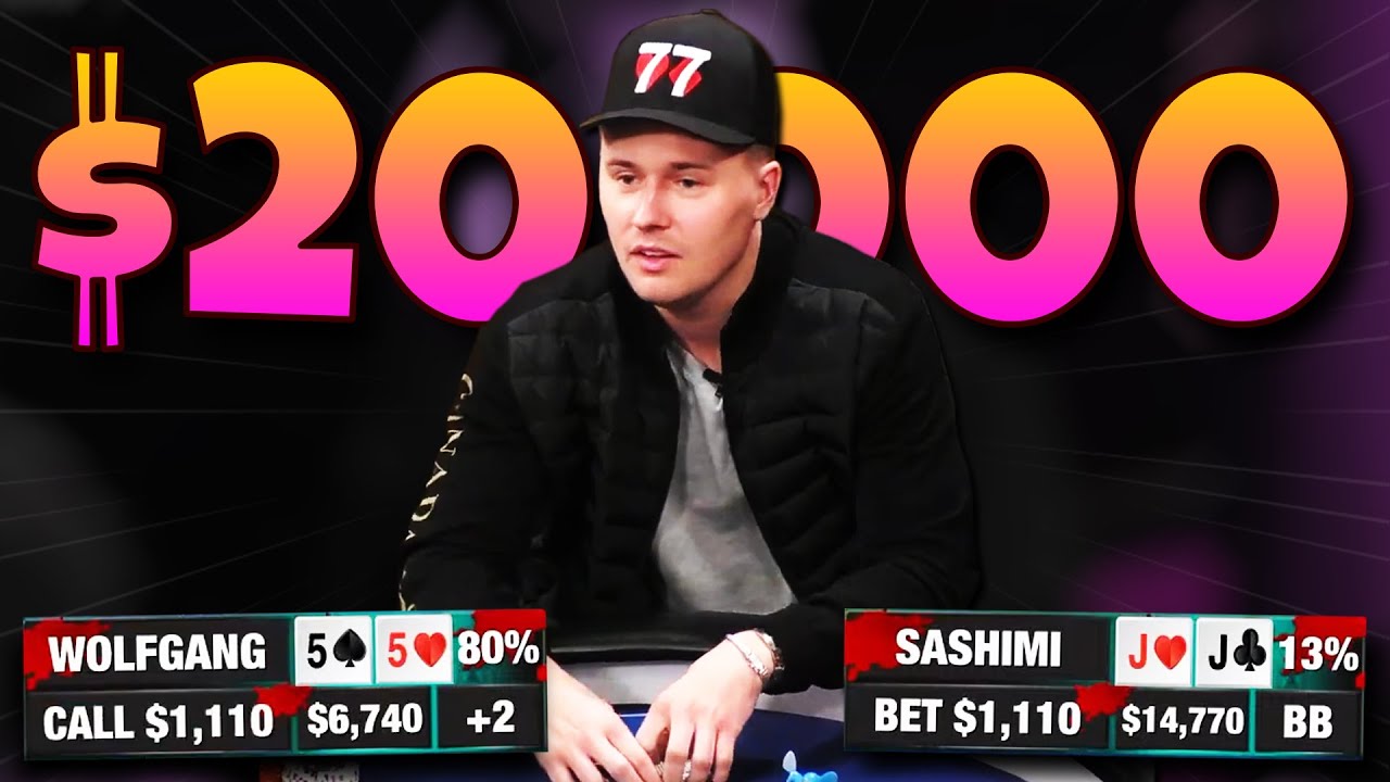 $20,000 BIGGEST POT OF MY LIFE vs. SASHIMI... | Poker Vlog 