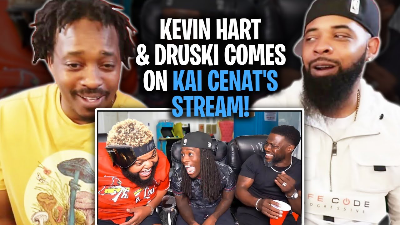 Kevin Hart & Druski Comes On Kai Cenat's Stream! REACT