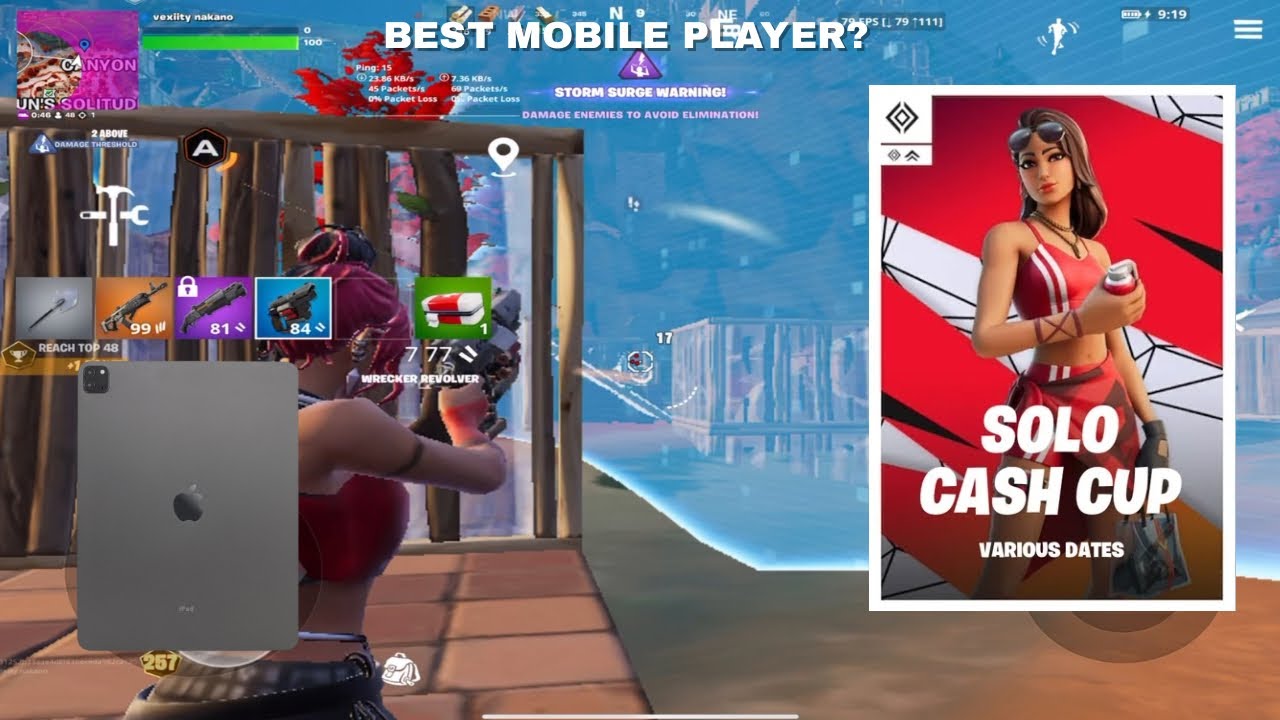 DOMINATING The SOLO SERIES On Fortnite Mobile.. (iPad Pro 120 FPS)