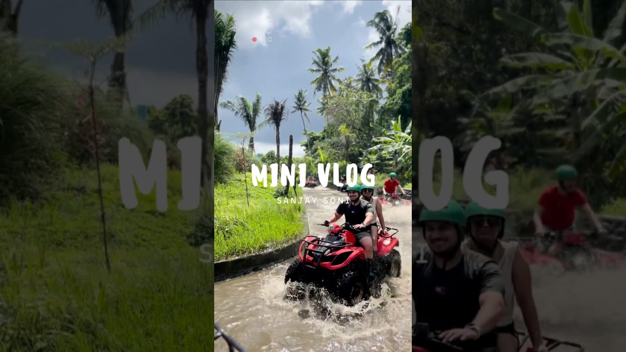 ATV Ride in Bali 🌴🔥 | Riding through rivers and palm-filled jungle trails 