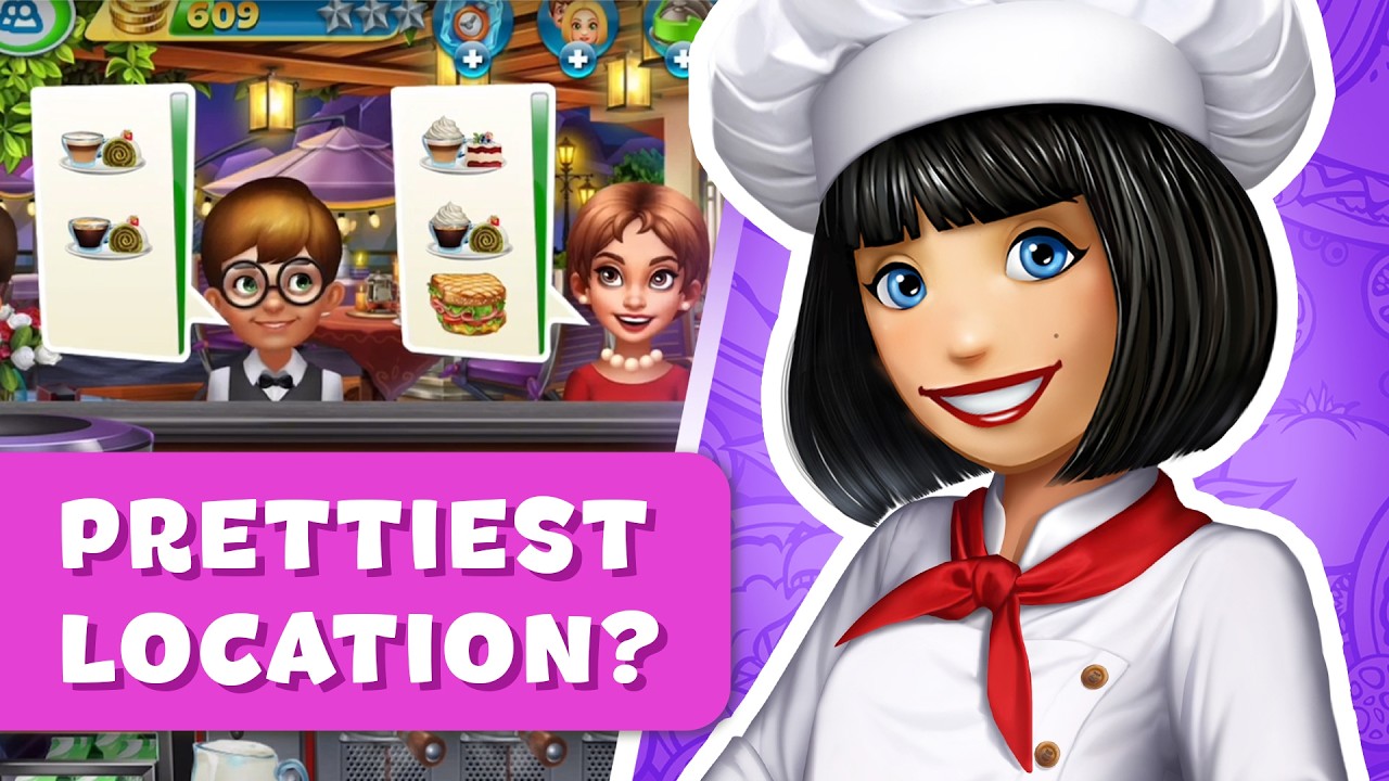 COOKING FEVER GAMEPLAY | SUNSET CAF&Eacute;☕