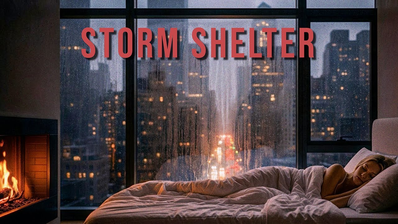 Safe and Warm - Thunderstorm, Fireplace, Rain Sounds for Sleeping - 10 Hours