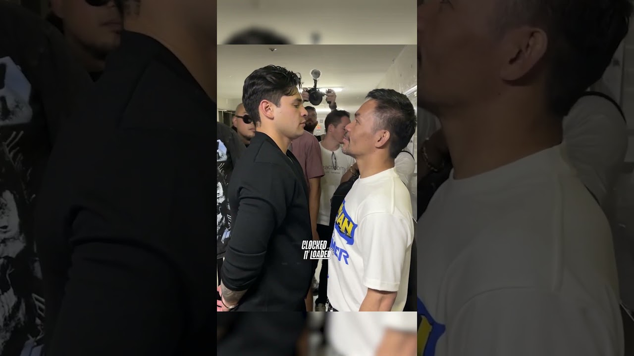 Ryan Garcia Squares Off with Manny Pacquiao Ahead of Rizin Boxing Exhibition