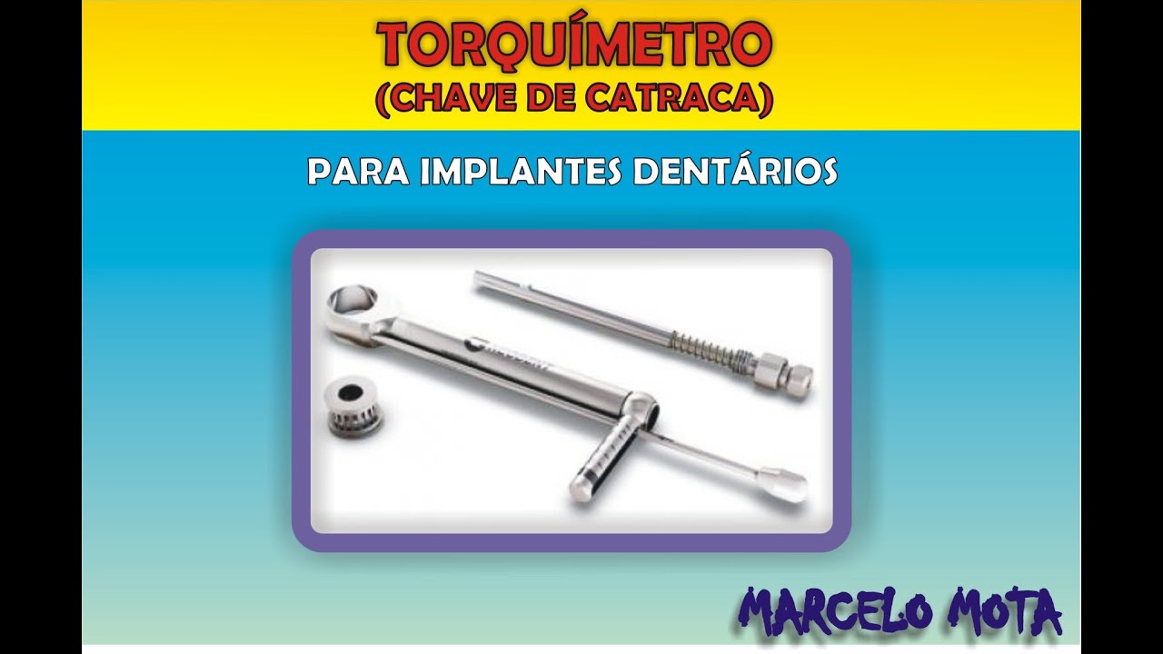 torquímetro (chave de catraca) para implantes dentários (empresa conexão)