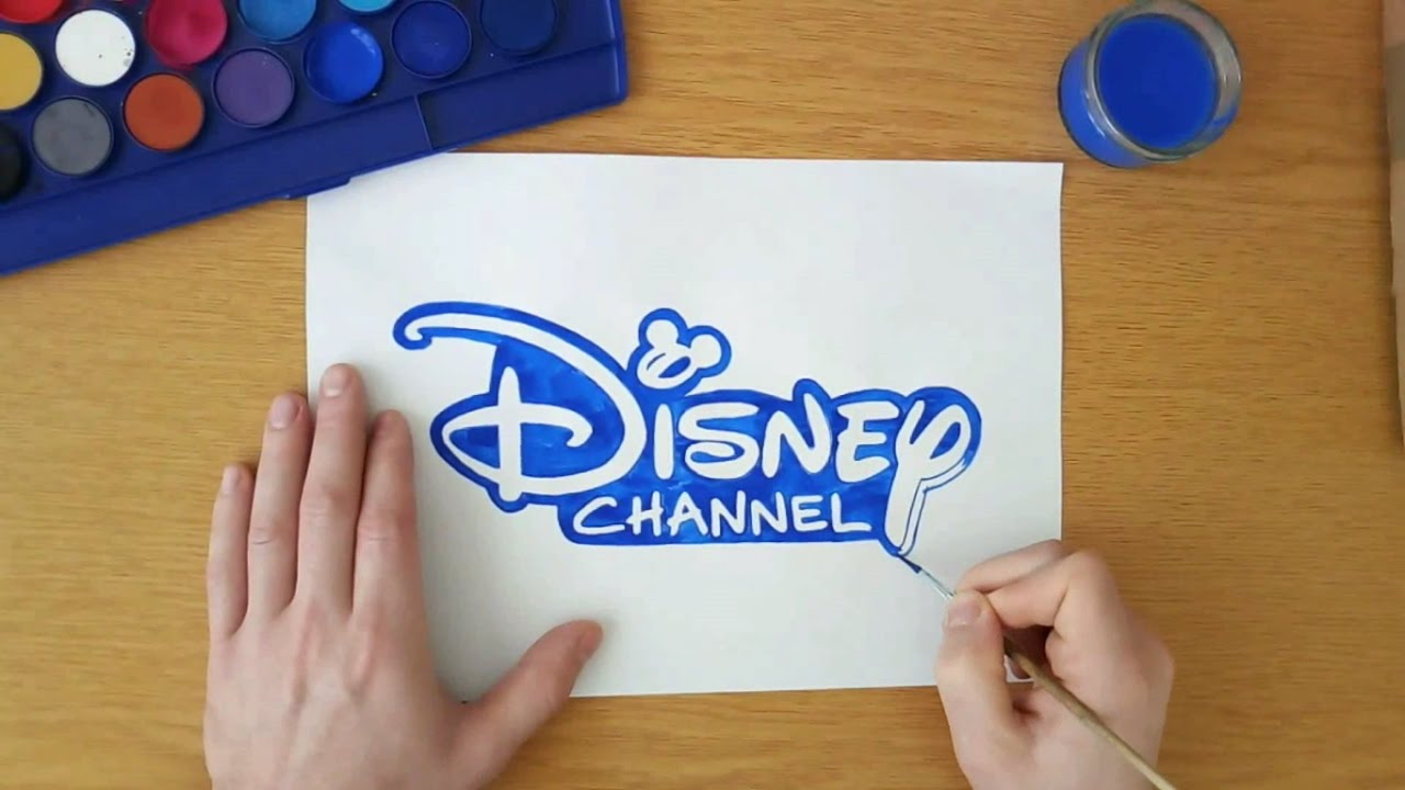 Disney Channel logo - painting