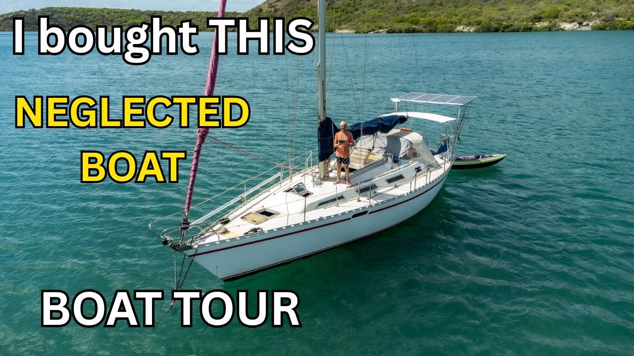 I Bought a Neglected Sailboat! See What I Found - Boat Tour