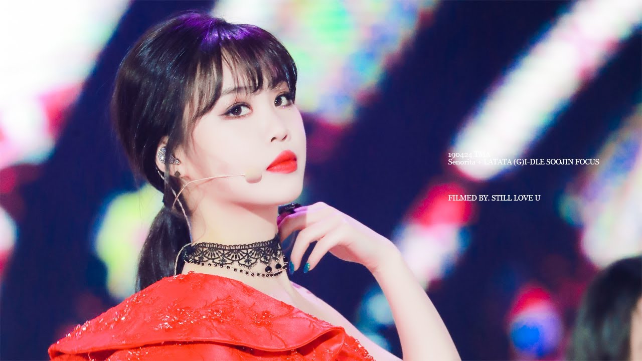 190424 TMA 더팩트뮤직어워드 Senorita + LATATA 여자아이들 수진 직캠 (G)I-DLE SOOJIN focus fancam.