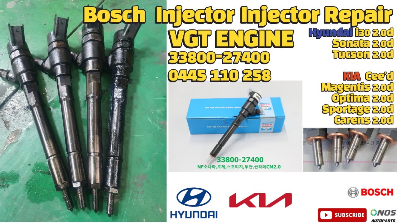 BOSCH DIESEL INJECTOR Repair 33800-27400 0445110258
