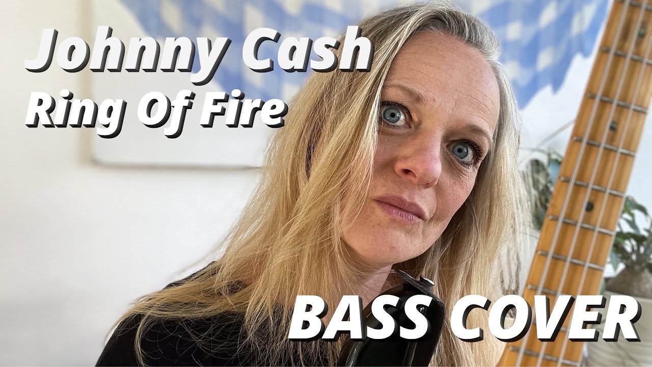 JOHNNY CASH - Ring of Fire BASS COVER WITH TAB & SCORE