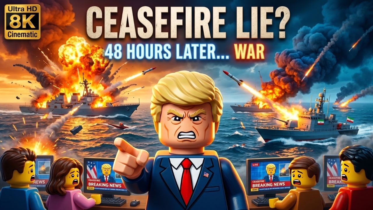 New Iran Lego Rap Video Exposes Trump's Ceasefire Hoax | Strait of Hormuz Clashes