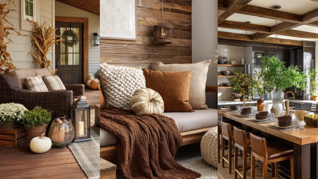Brown Is the New Pumpkin for a Cozy Autumn Home | 15 Beautiful Fall Decor Ideas