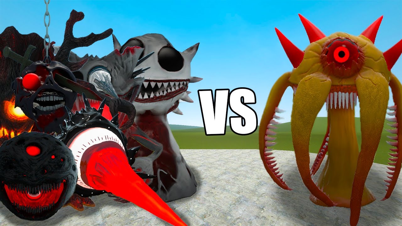 SPRUNKI ALL HORROR VS YELLOW SIMON HORROR In garry's mod!!