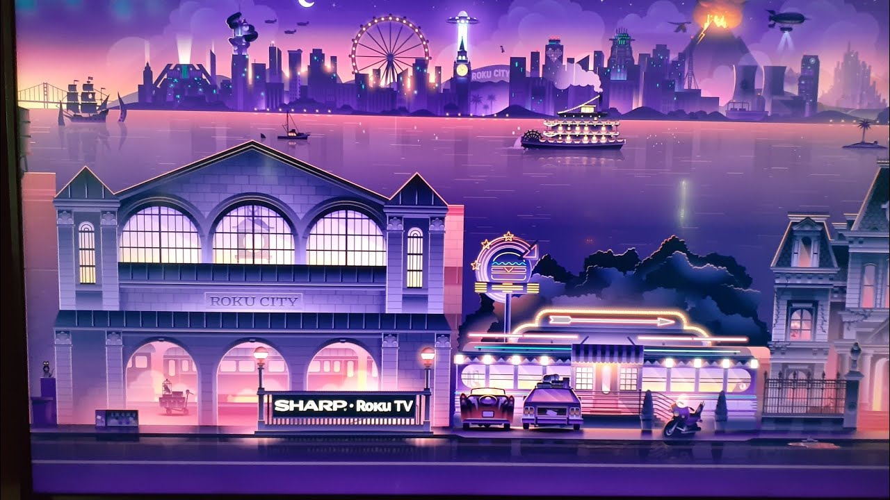 Winter 2024 NEW ROKU Scrolling Screensaver with Movie Easter Eggs! Harry Potter and Ghostbusters!