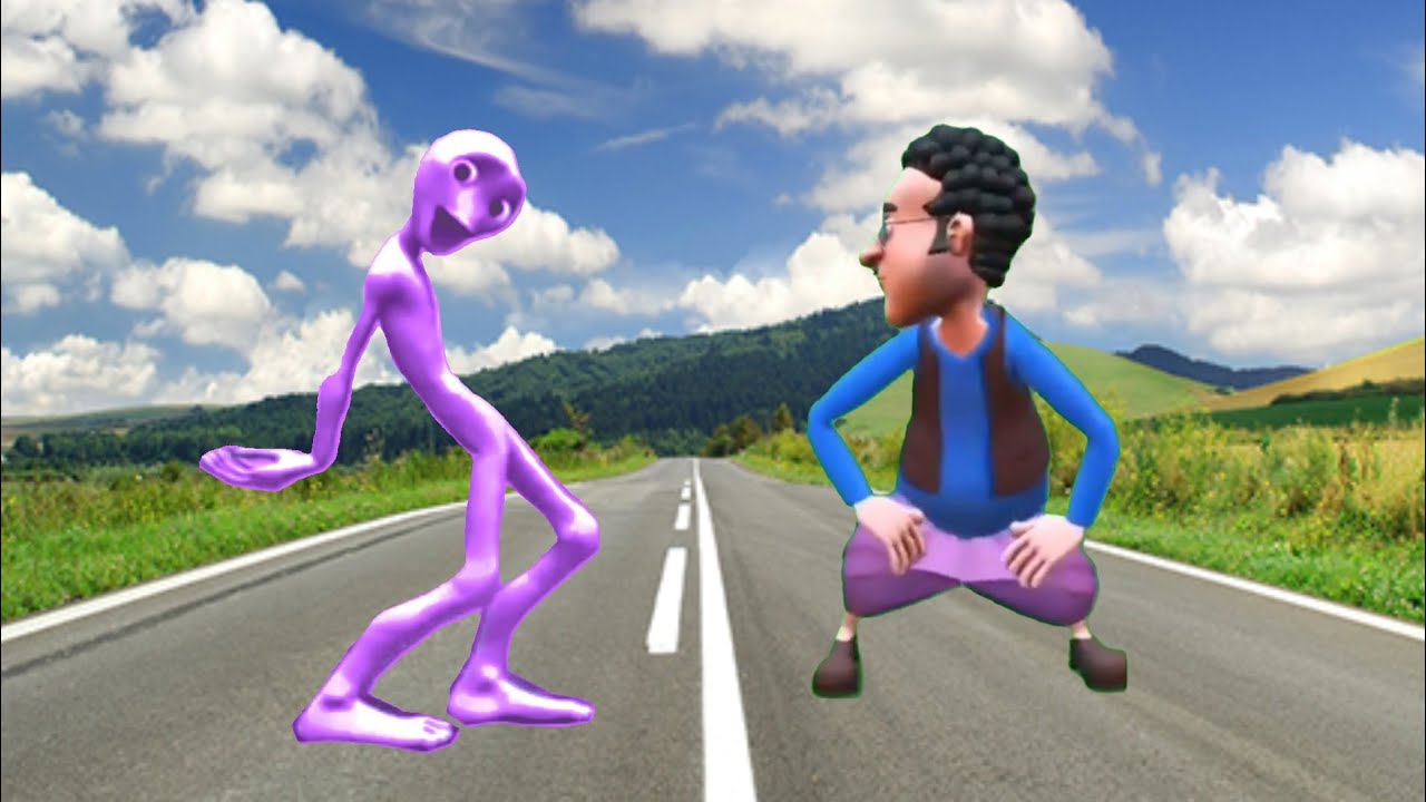 ghasitaram vs purple frog dance compitation || frog ka rog || frog song alien song funny video