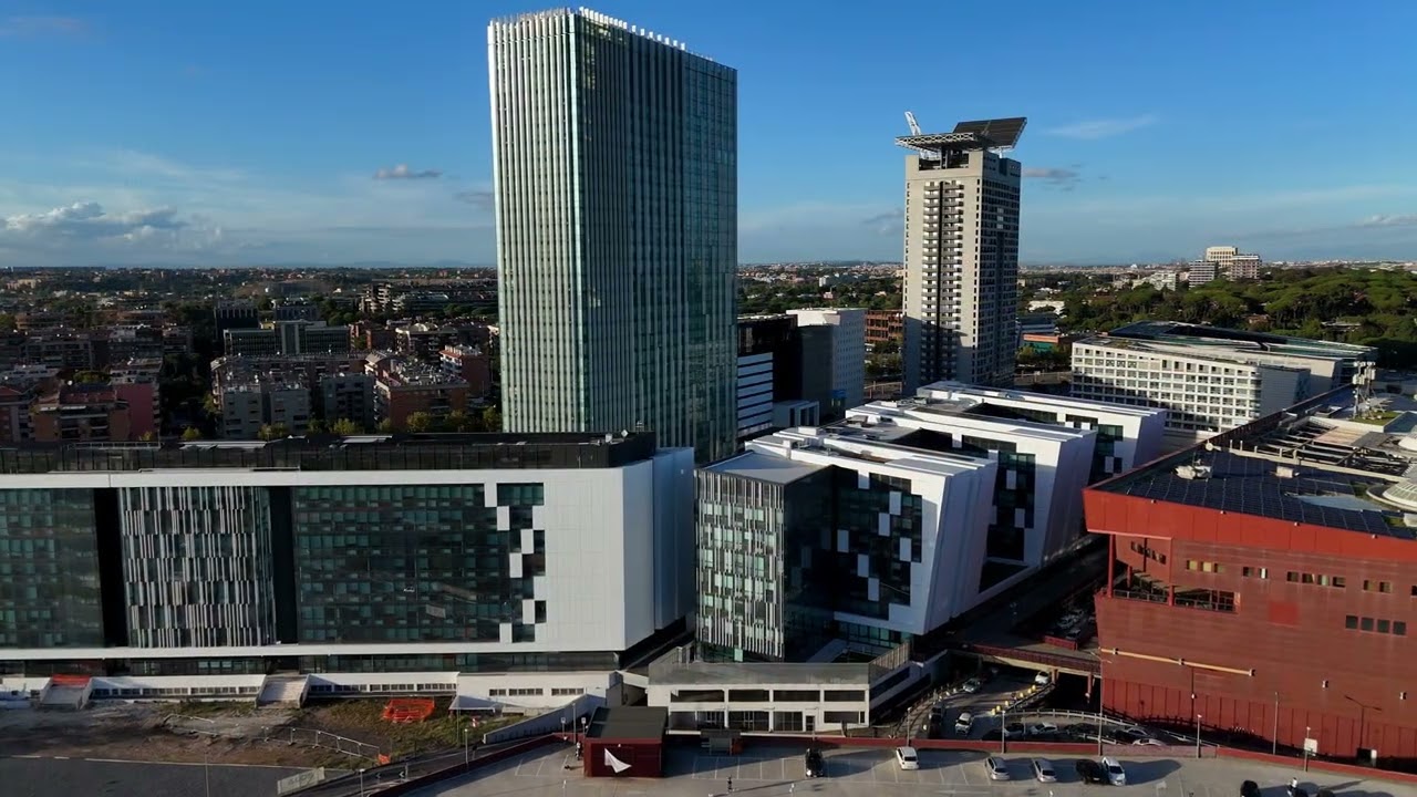Torre Eurosky Roma EUR - primo volo DJI mini 4 pro