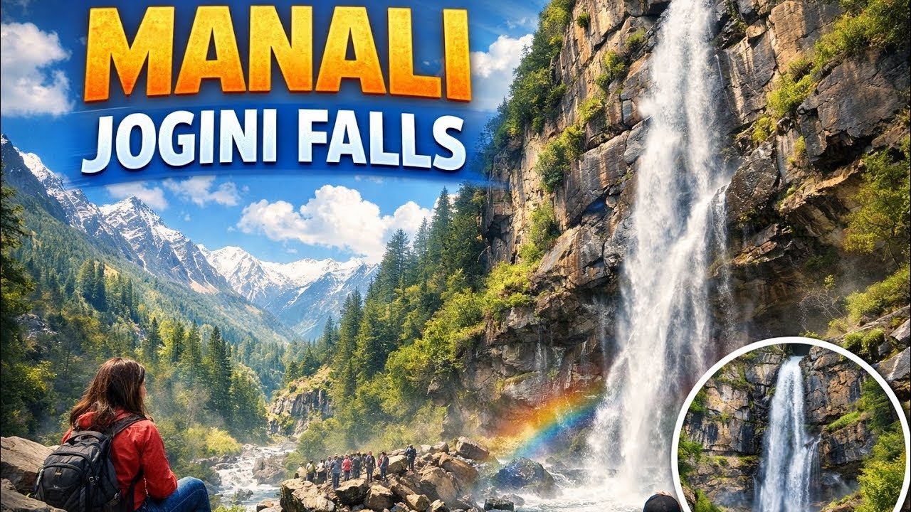 Jogini Waterfall Manali Full Vlog | Trek + Route + View #manali #waterfall #himachal 