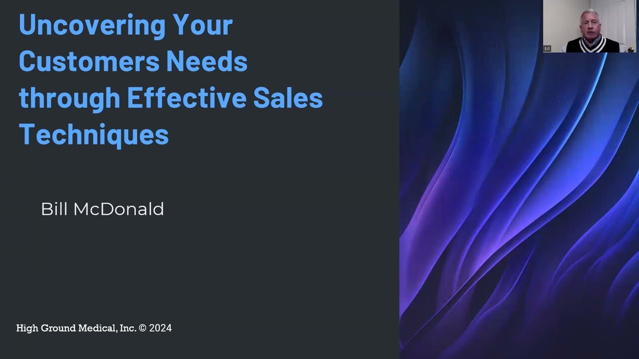 High Ground Medical: Medical Device Sales Techniques 1 day workshop