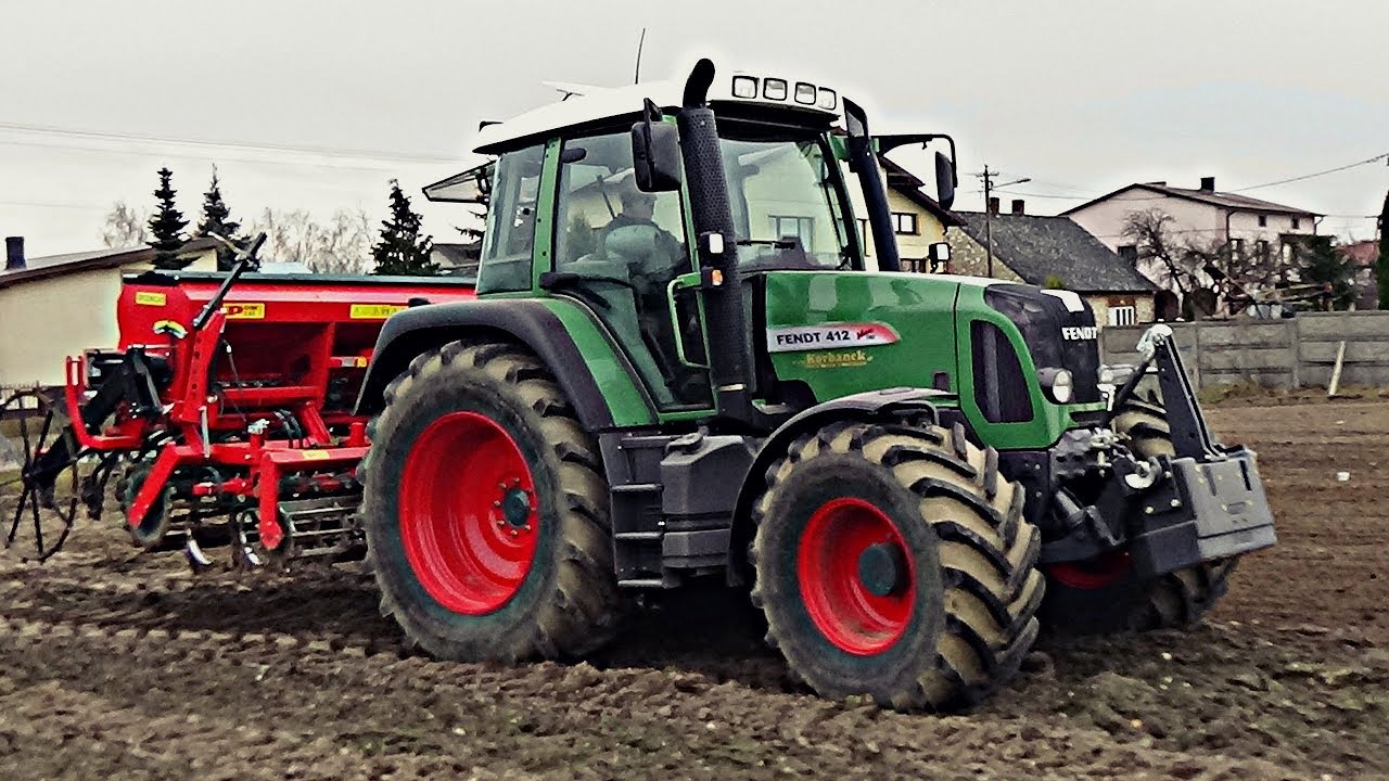 Siew jęczmienia 2018★Fendt Vario 412★Brodnica 5 CamiN1★