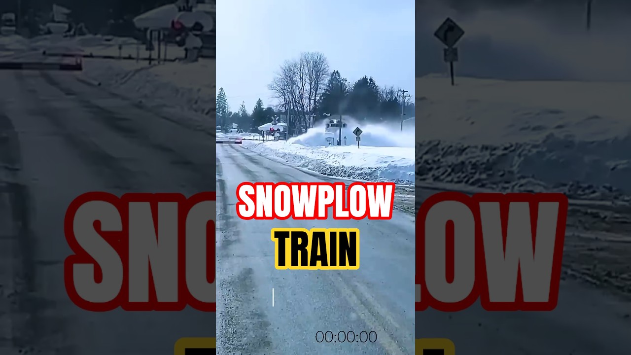 Snowplow Train: The Ultimate Snow-Clearing Machine!