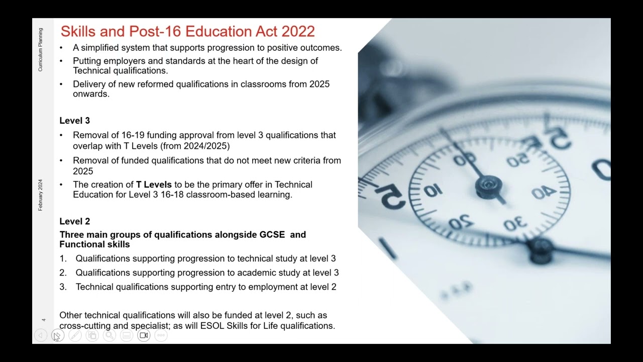 Qualification reforms in England - Overview of the Level 3 and Level 2 reformed landscape