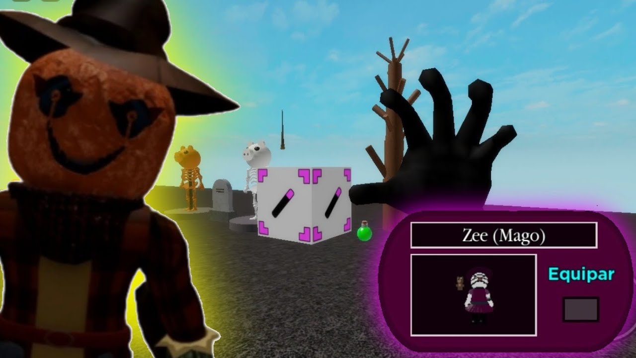 Todas as RECOMPENSAS Da TEMPORADA 5 Hora Das Bruxas(Piggy - Roblox)