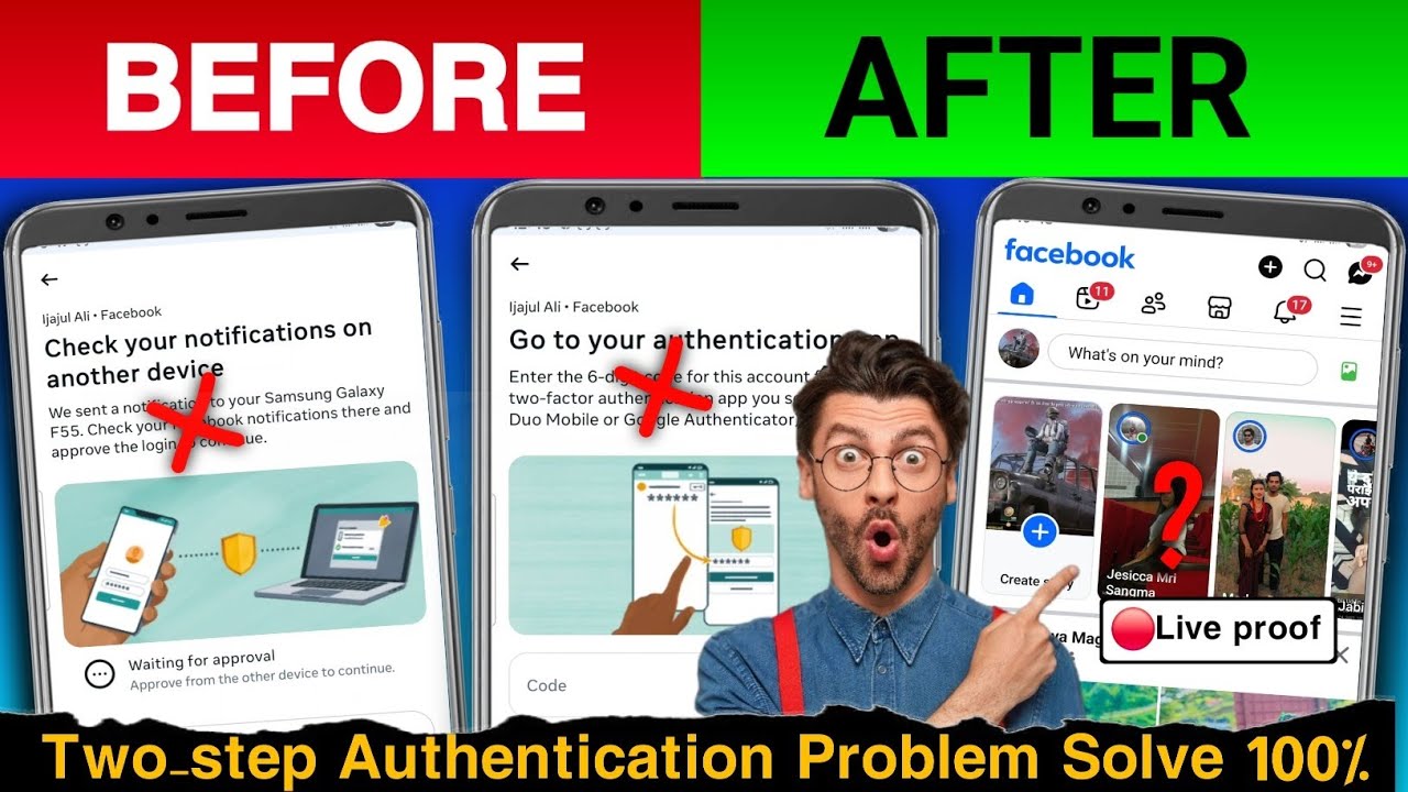 Two step authentication facebook lost phone| Facebook login code problem | two factor authentication