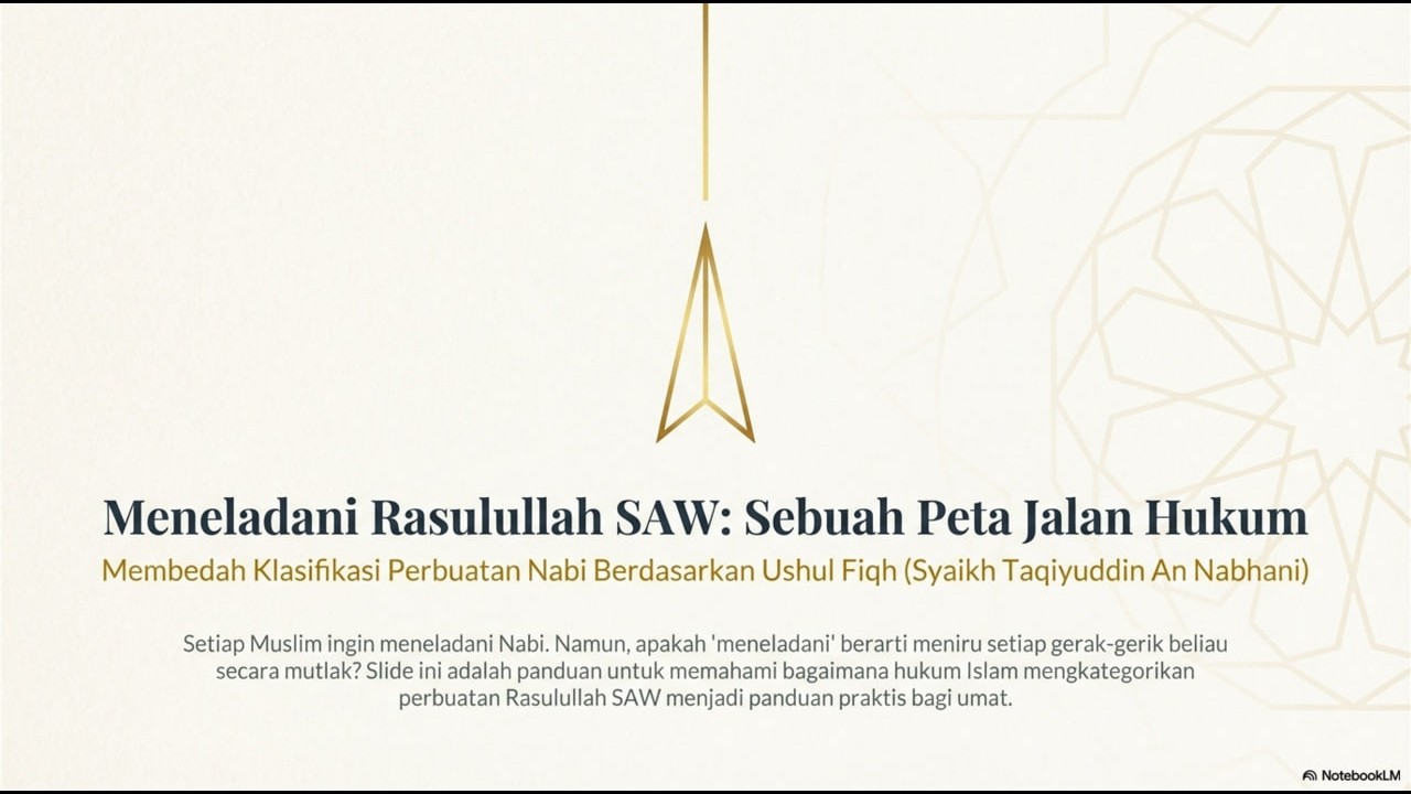 Meneladani Perbuatan Rasulullah SAW - Bedah Kitab Peraturan Hidup Dalam Islam - Dakwah Digital