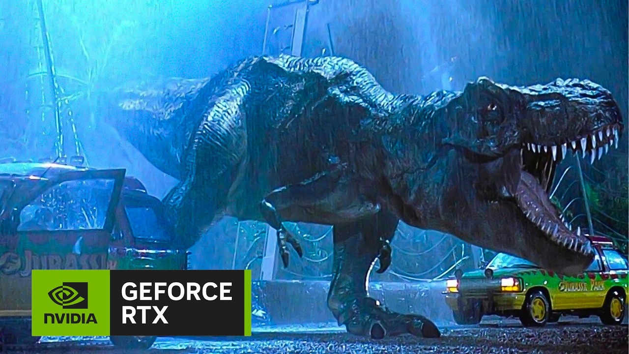 The T. rex Escapes the Paddock HDR | Jurassic Park | Jurassic Park t-rex like a horror movie | T-REX