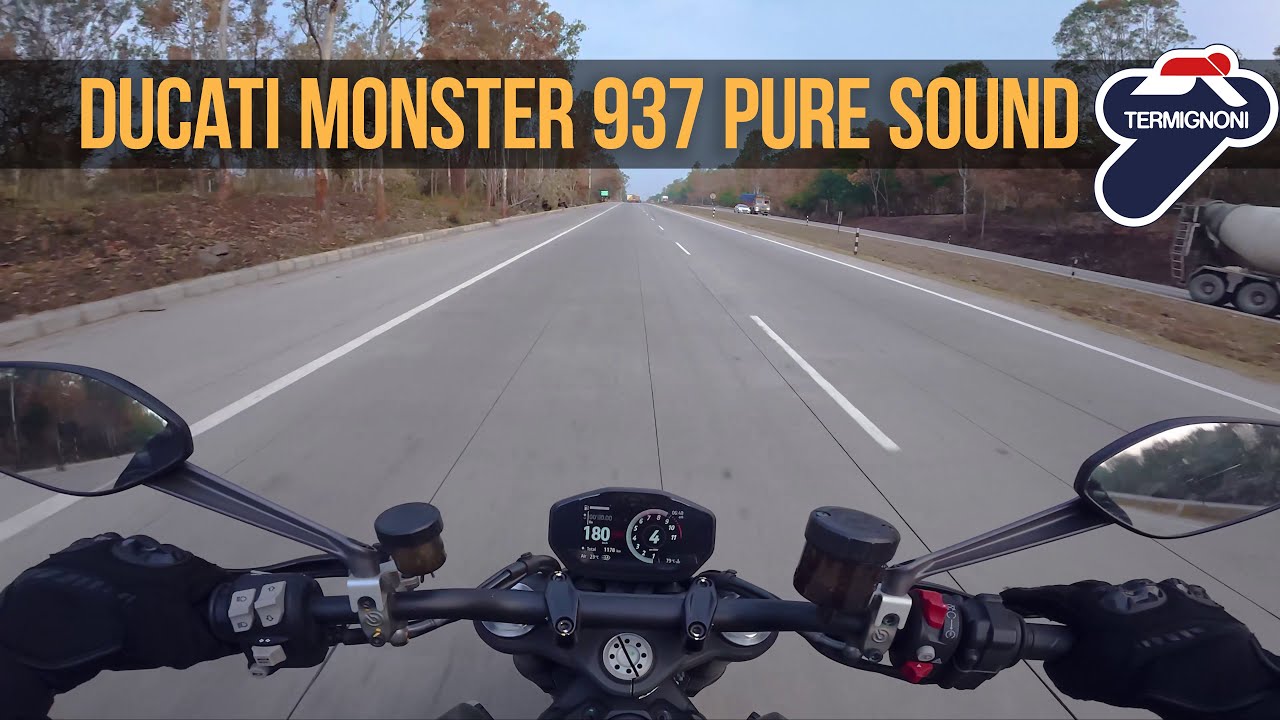2025 Ducati Monster with Termignoni Exhaust | Pure Sound