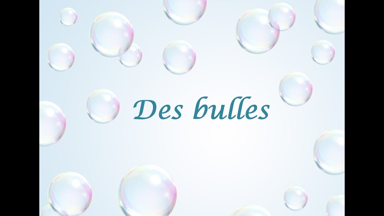 Des bulles / Comptine douce / auteur compositeur : Virginie Albanese