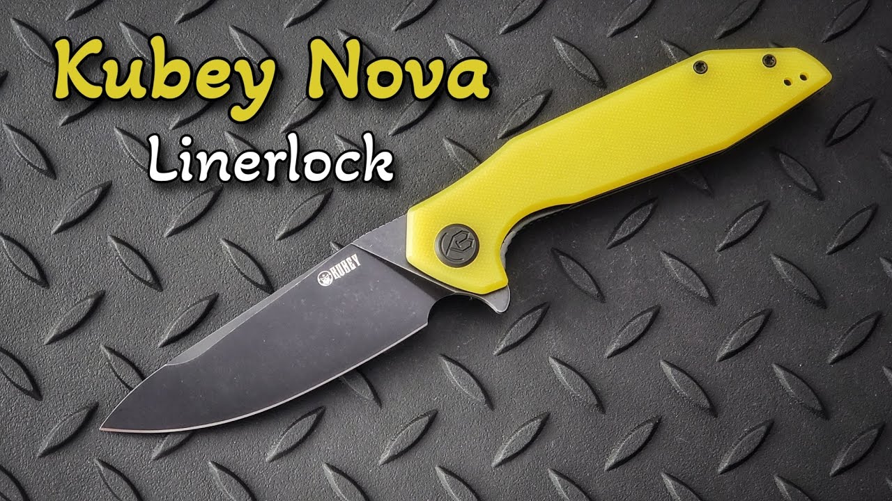 Kubey Nova KU117 Linerlock EDC Flipper Blade - New Version!