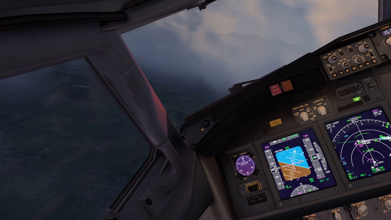 [X-Plane 11] XEnviro 1.10 , LiveATC LiveTraffic Landing in Bale - Mulhouse (LFSB) 1080p