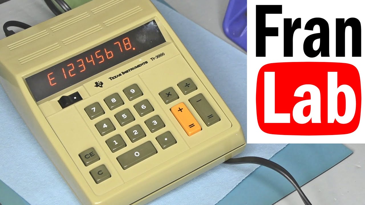 TI-3000 Panaplex Calculator From 1973
