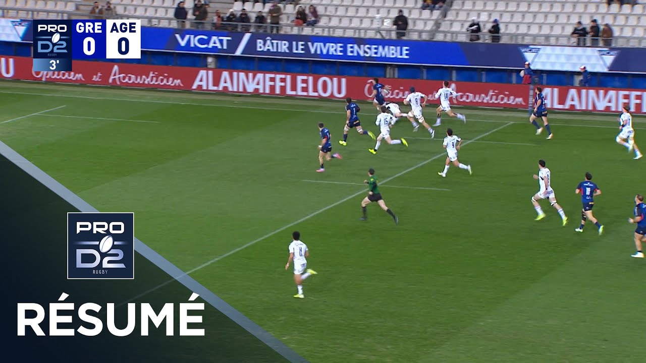 PRO D2 Saison 2025-2026 J17 - Résumé FC Grenoble Rugby - SU Agen