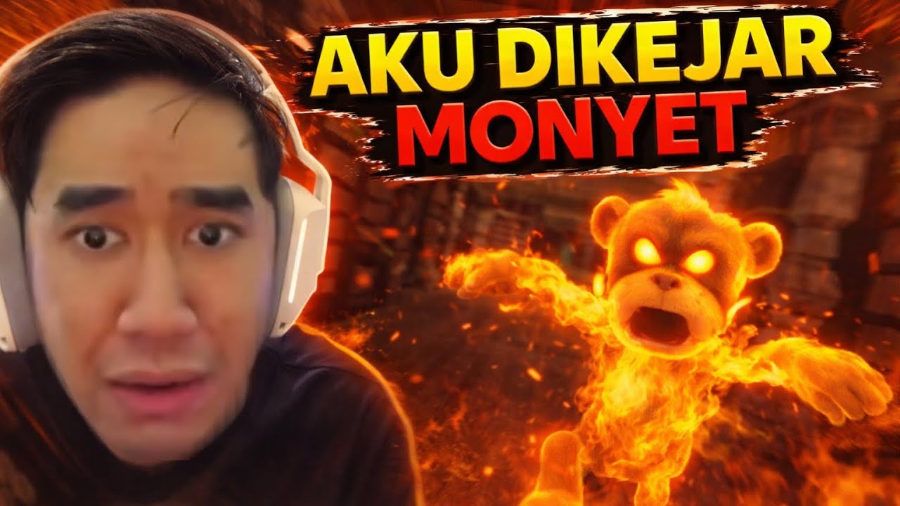 24 JAM DIKEJAR MONYET 😂 FLEE FROM MONKEY 🐵