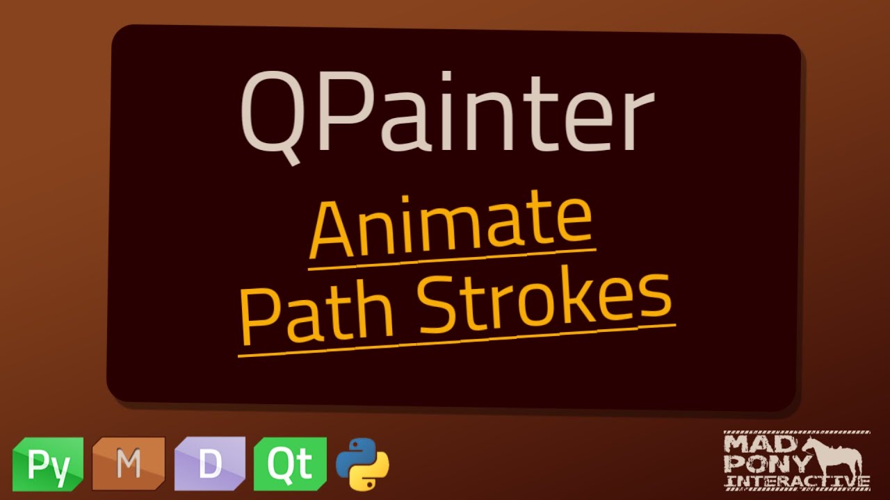 PyQt QPainter Animate Path Strokes