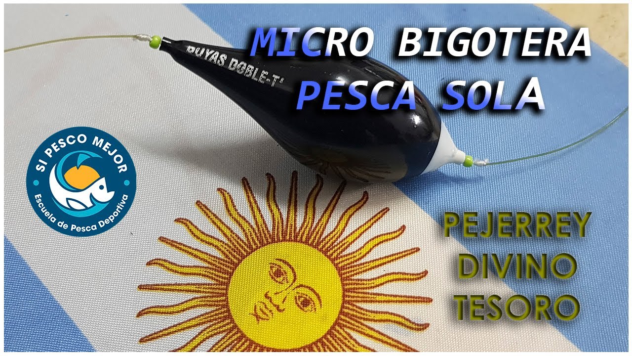 LINEA DE PEJERREY !!! MICRO BIGOTERA CARGADA PESCA SOLA