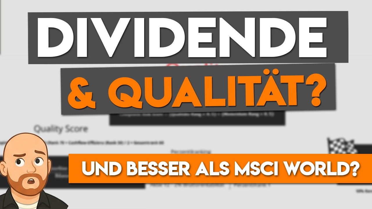 Schlägt dieser ETF wirklich den MSCI World? | Quality Dividend Growth ETF