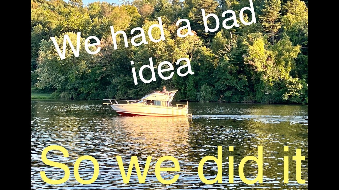 We took a junk boat to the lake, Bad idea!