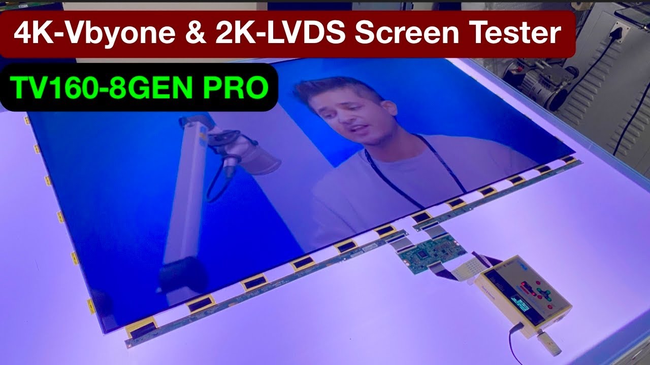 TV160‑8 PRO 4K‑Vbyone & 2K‑LVDS Screen Tester ✅ Vbyone PANEL TESTER 8th Generation &ldquo;PRO&rdquo; 