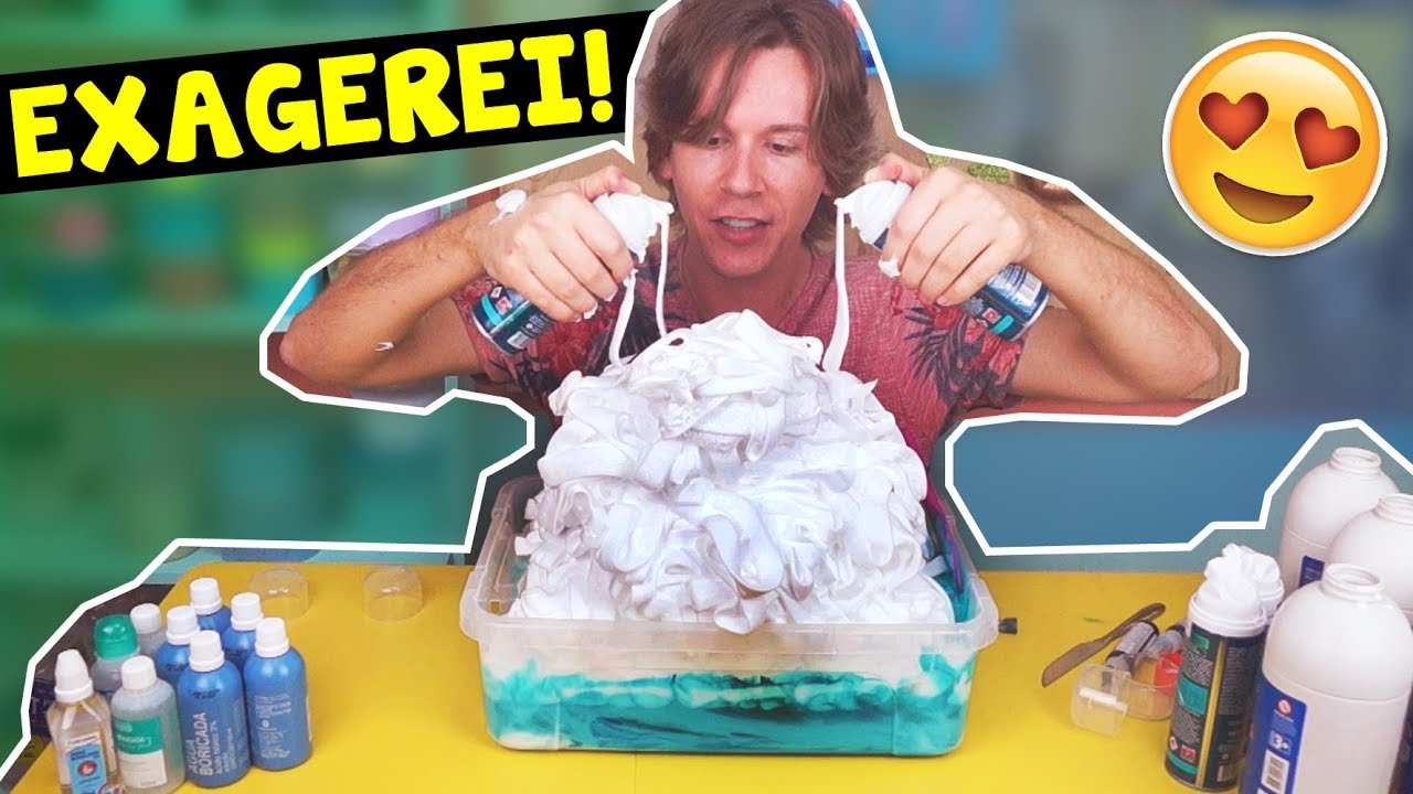 FIZ A MAIOR FLUFFY SLIME DO MEU CANAL | TIO LUCAS