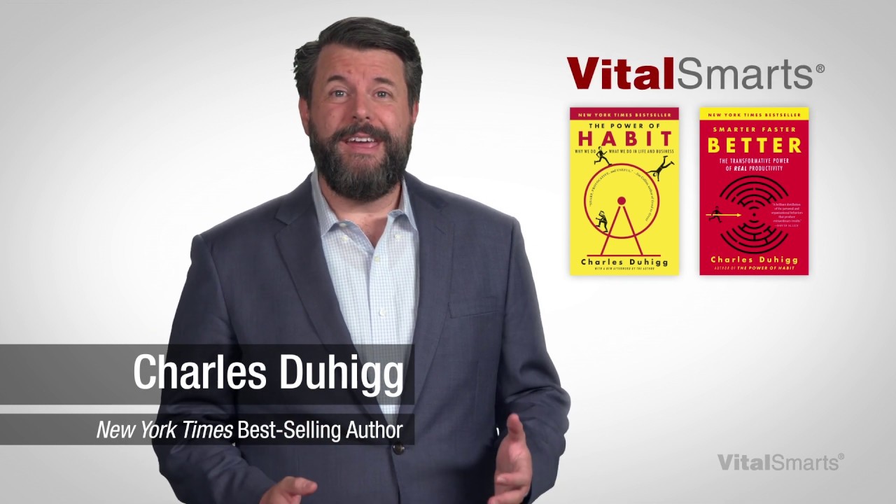 VITALSMARTS PARTNERS WITH CHARLES DUHIGG, BESTSELLING AUTHOR OF &ldquo;THE POWER OF HABIT&rdquo;