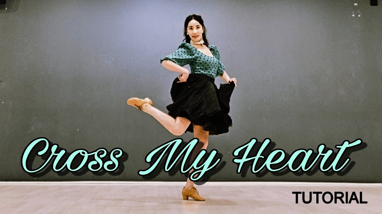 Cross My Heart Linedance by Sue (Tutorial)/경쾌한 토스트럿과 힐스위블이 재미있는 초중급댄스 ~
