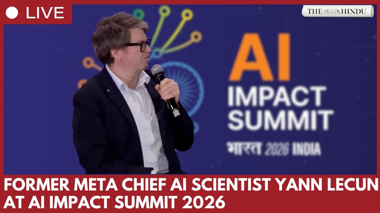 Yann LeCun at India AI Impact Summit in Delhi