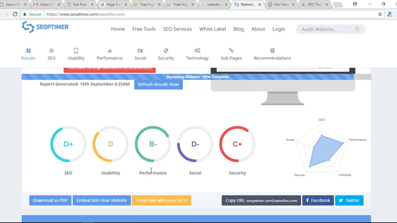 HOW TO BACKLINK ON seoptimer.com BY SAVESFUN.COM
