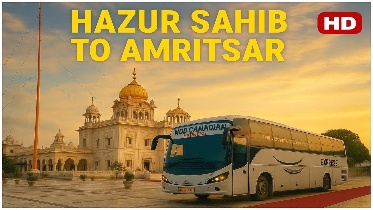 🚌 Bus Journey from Hazur Sahib to Amritsar | Full Vlog