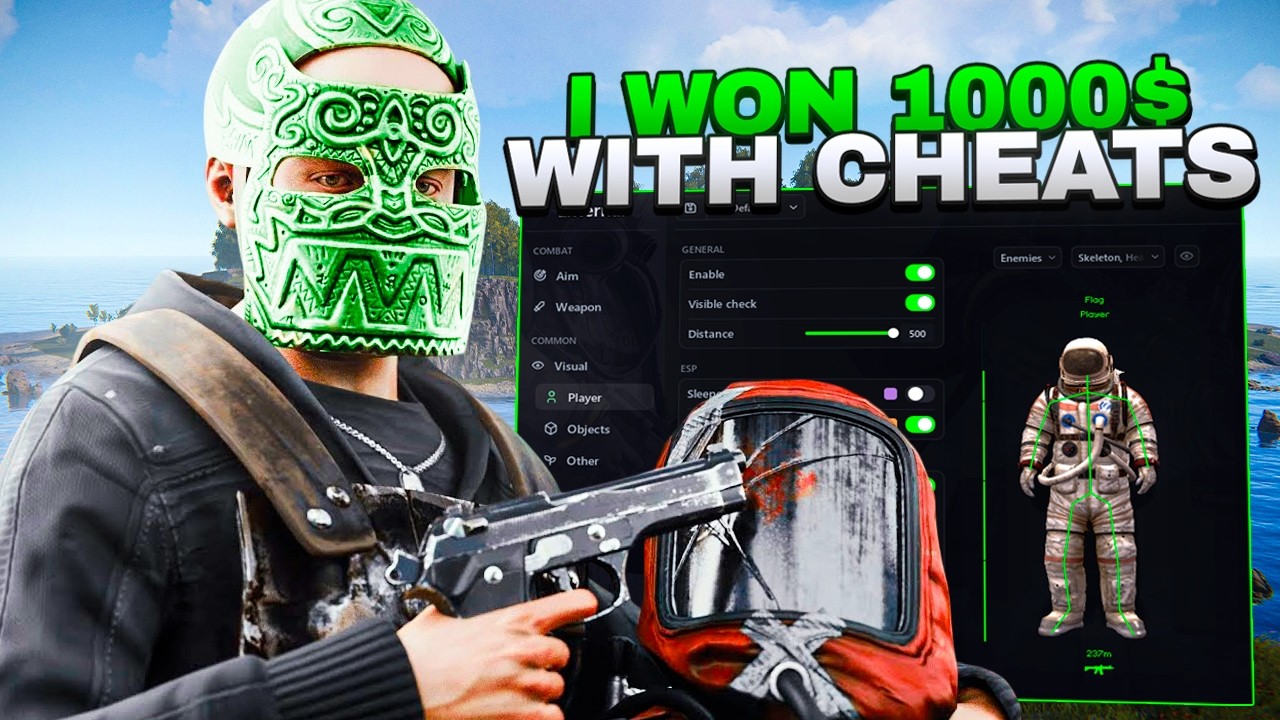 How i WON 1000$ CHEATING in Rust