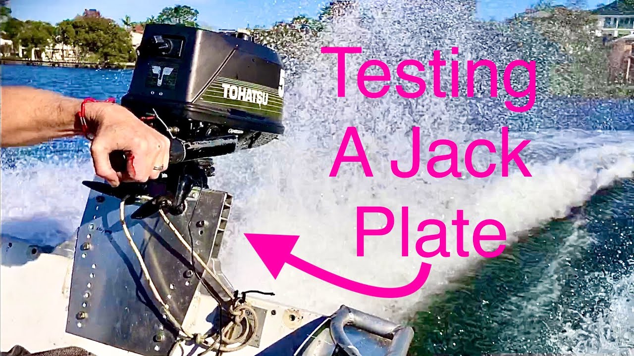 Outboard jacking plate and race propeller test.