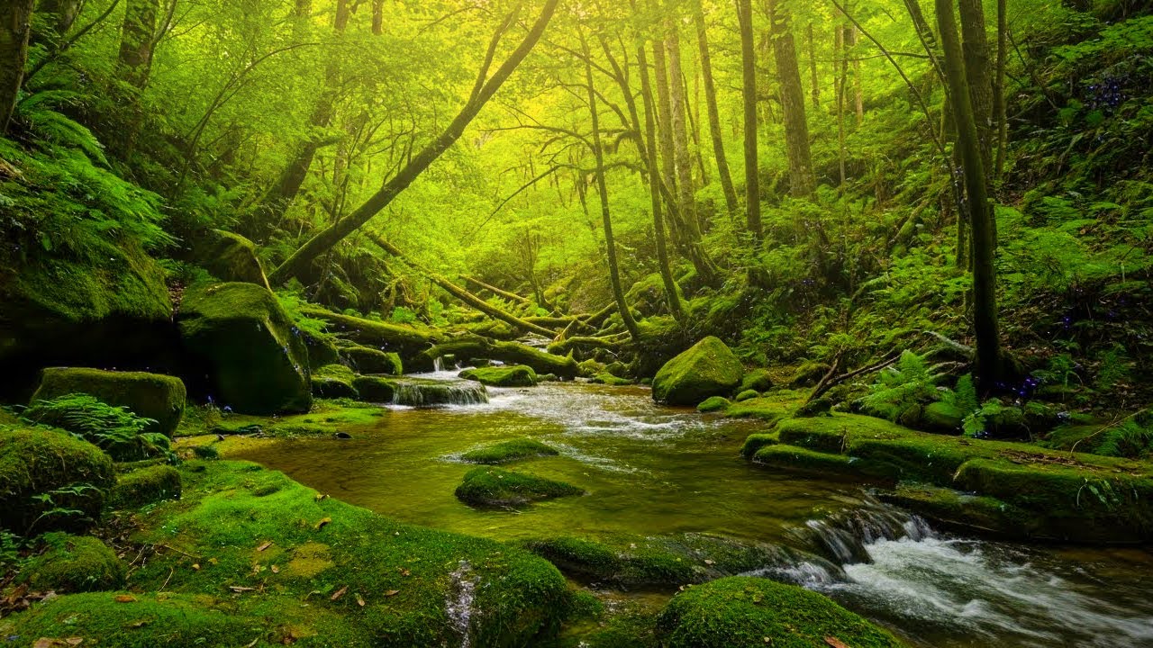 Relaxing Forest Sounds, Babbling Brooks, Beautiful Birdsong for Insomina and Stress Relief